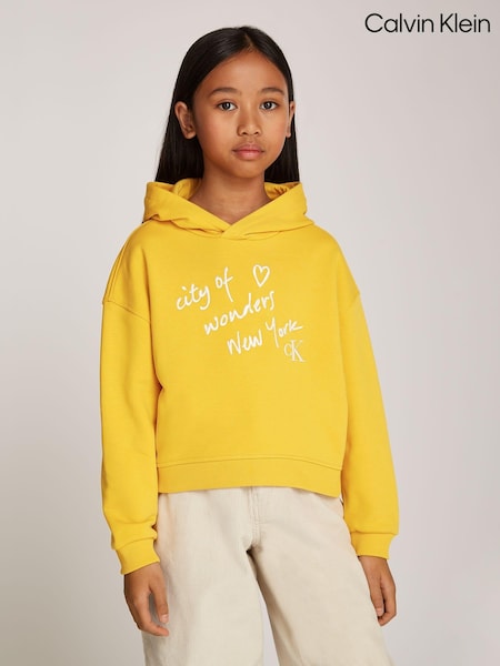 Calvin Klein Yellow City Graphic Hoodie (AC9181) | €51