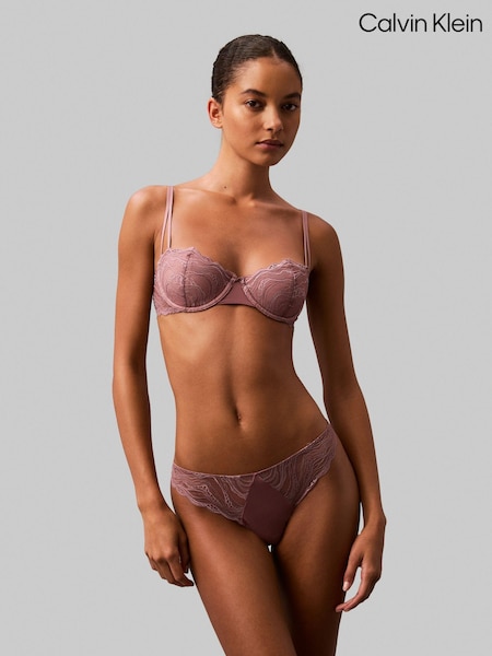 Calvin Klein Pink Lightly Lined Balconette Bra With Instinct (AC9187) | 190 QAR