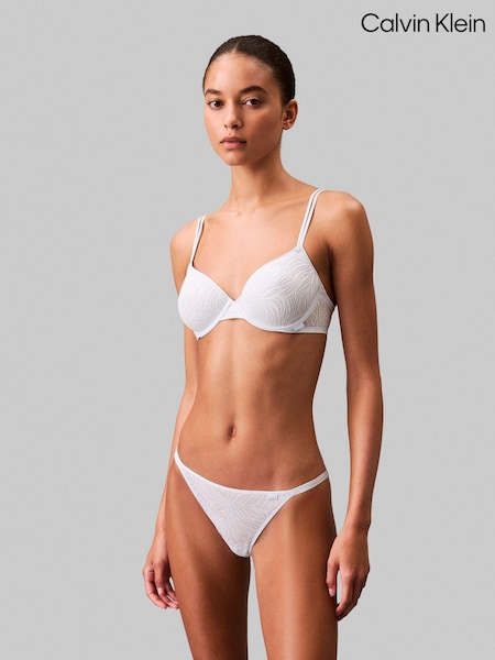 Calvin Klein Natural Lightly Lined Demi Bra With Sheer Masquisette (AC9207) | 2,884 UAH