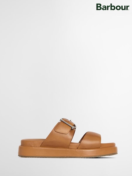 Barbour® Tan Brown Adele Flatform Sandals (AC9218) | €153