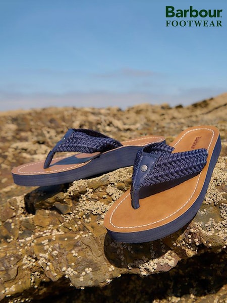 כחול כהה - Barbour® Kelburn Flip Flop Sandals (AC9228) | ‏174‏₪