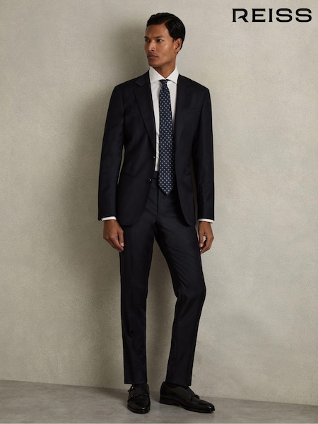 Marineblau - Reiss Aspire Slim-Fit Wool Suit Trousers (AC9321) | 181 €