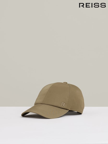 Reiss Khaki Nicole Adjustable Embroidered Logo Baseball Cap (AC9323) | €70
