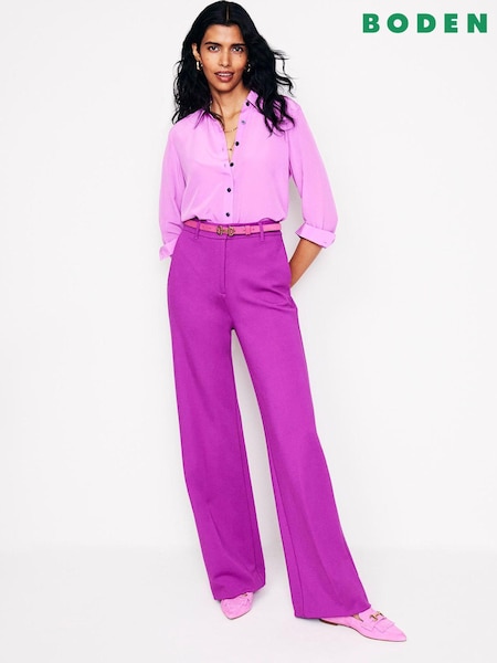 Boden Purple Westbourne Ponte Trousers (AC9453) | €83