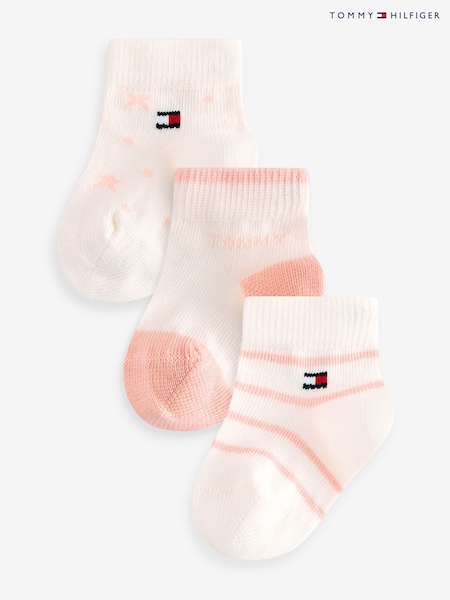Tommy Hilfiger Baby Pink Socks 3 Pack (AC9478) | 18 €