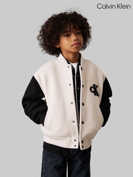 Calvin Klein Natural Heather Varsity Jacket (AC9492) | €73