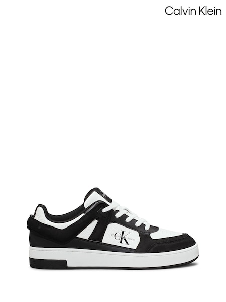 Calvin Klein White Basket Cupsole Low Lace Up Authentic Leather Trainers (AC9508) | R$ 1,085