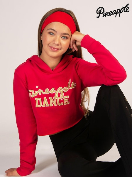 Pineapple Girls Glitter Dance Crop Hoodie (AC9532) | 116 LEI