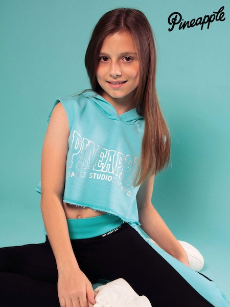 Pineapple Girls Sleeveless Crop Hoodie (AC9538) | 85 LEI