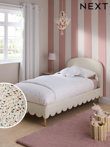 Speckled Weave Cream and Multi Colour Ottilie Bed Frame (AC9736) | €430
