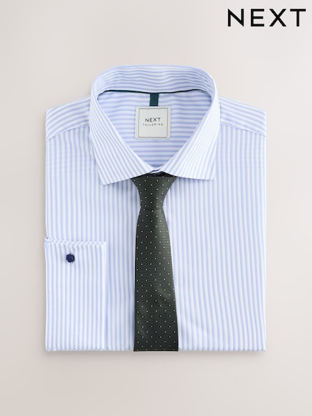 Neutral Stripe Slim Fit Shirt and Tie Pack (AC9865) | €38