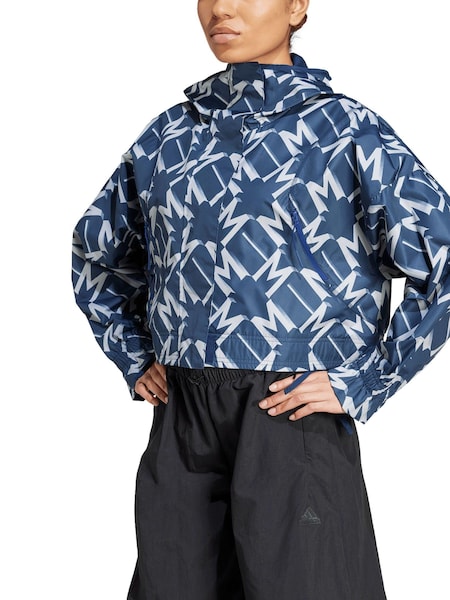 adidas Blue Womens Manchester United SZN Windbreaker Jacket (AC9935) | €56