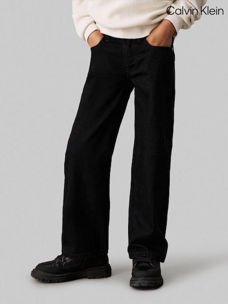 Calvin Klein Black 100% Cotton Skater Clean Jeans (AD0001) | AED204