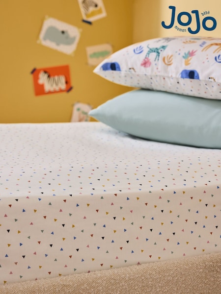 Jojo Maman Bébé Multi Fitted Polka Dot 180 Thread Count Fitted Sheet (AD0039) | €24 - €32