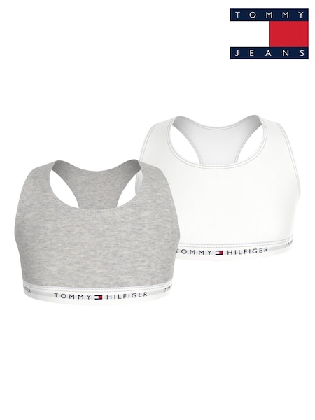 Alb - Set bralette alb Tommy Hilfiger 2 (AD0110) | 201 LEI