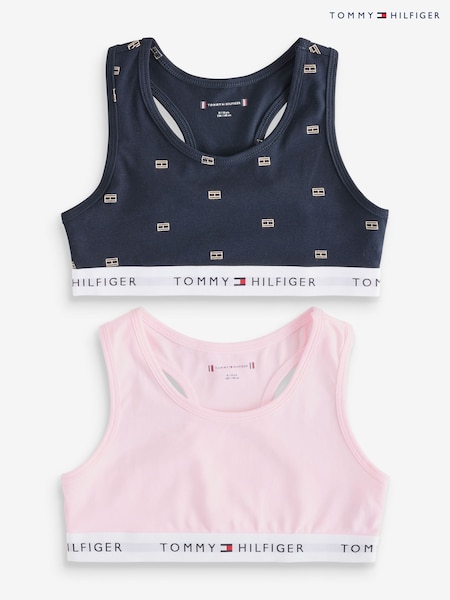 Tommy Hilfiger Pink Print Bralette 2 Pack (AD0113) | AED101
