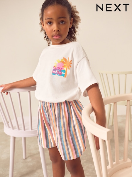 Multi Stripe Shorts (3-16yrs) (AD0184) | 49 QAR - 74 QAR