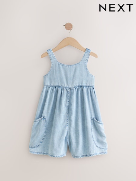 Mid Blue Denim Playsuit (3-16yrs) (AD0186) | AED86 - AED112
