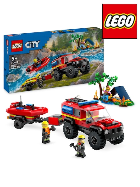 Lego 4x4 Fire Truck with Rescue Boat 60412 (AD0316) | €34
