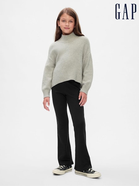 Gap Black Ribbed Flare Leggings (4-13yrs) (AD0397) | €23