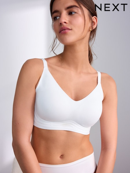 White Smoothing Light Pad Non Wire Ultimate Comfort Bra (AD0430) | €23