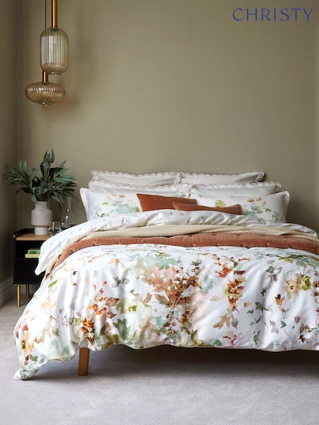 Christy White Sage Botanical 100% Cotton Percale Duvet Set (AD0618) | 15,340 ISK - 24,110 ISK