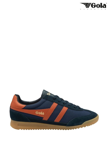 Gola Navy Moody Orange Mens Tornado Trainers (AD0705) | ₪402