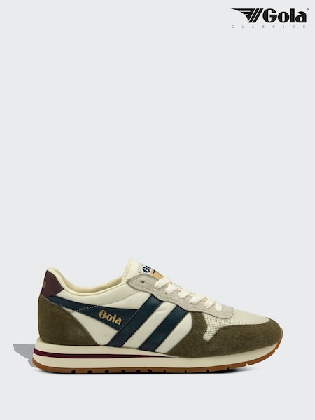 Gola Off White/Khaki Navy Mens DAYTONA Trainers (AD0709) | ₪377