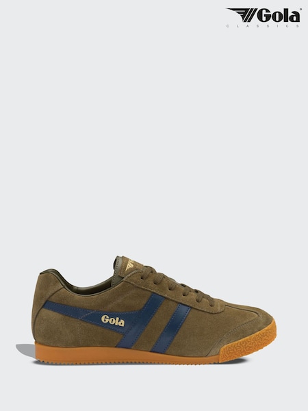 Gola Khaki Navy Mens Harrier Trainers (AD0711) | ₪427