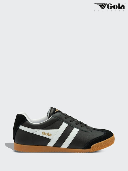 Gola Black White Mens Harrier Trainers (AD0715) | ₪427