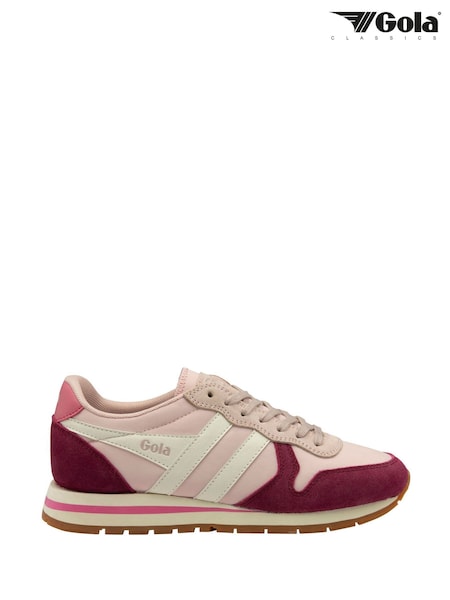 Gola Rose Cerise Off White Womens Daytona Trainers (AD0716) | ₪377