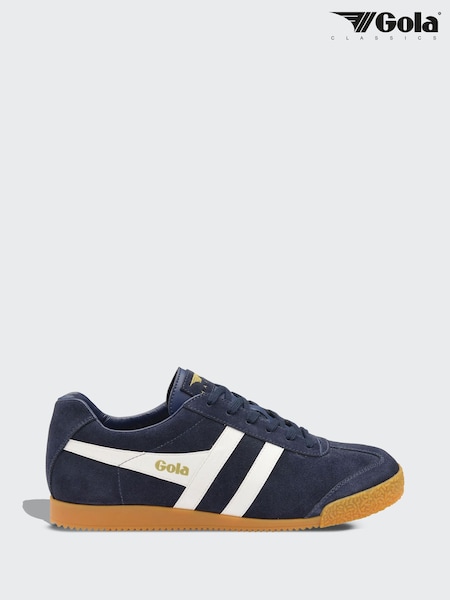 Gola Navy White Mens Harrier Trainers (AD0719) | ₪427