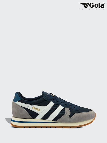 Gola Navy/Cement White Mens DAYTONA Trainers (AD0720) | ₪377