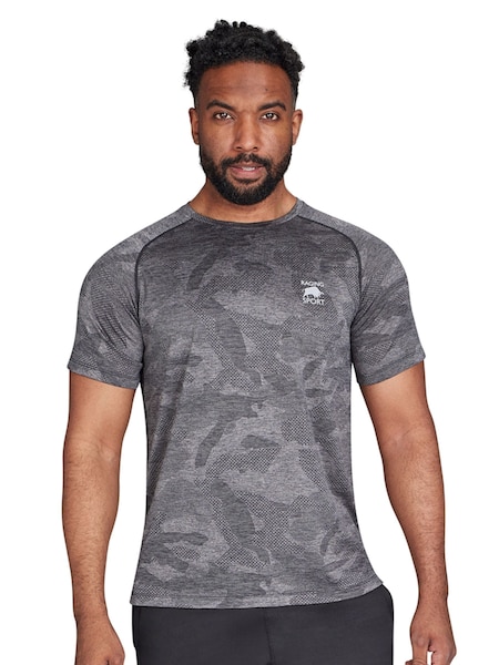 Raging Bull Performance Jacquard Knit Black T-Shirt (AD0827) | €42 - €48