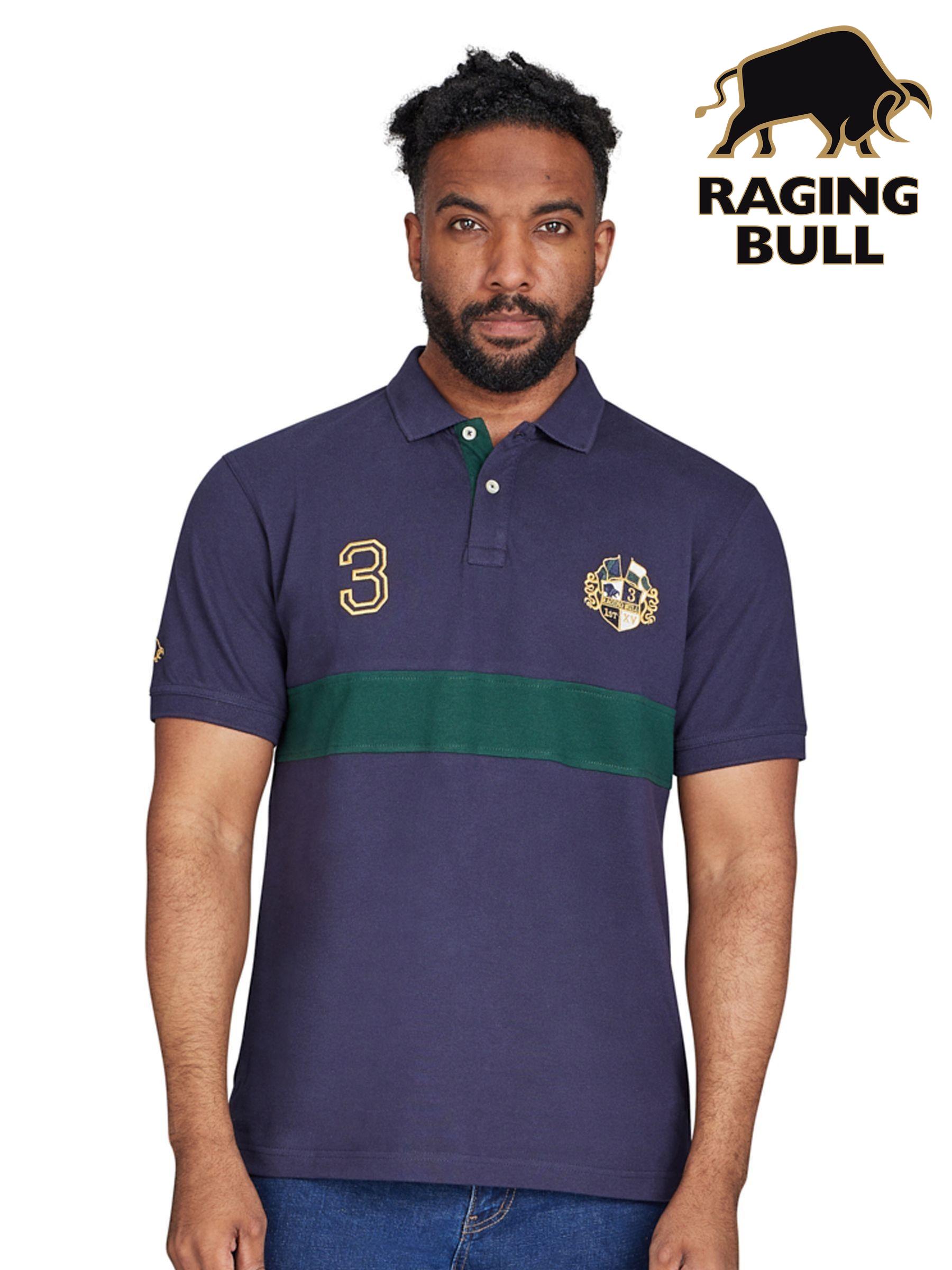 Men s Polo Shirts Ragingbull Blue Short Sleeve Brandedfashion Next Oman