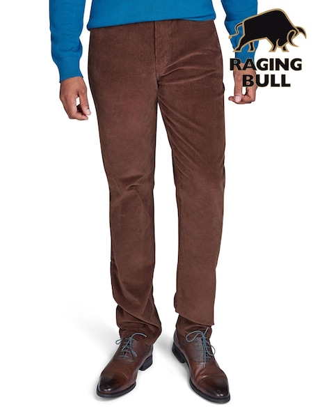 Raging Bull Corduroy Brown Trousers (AD0880) | €57