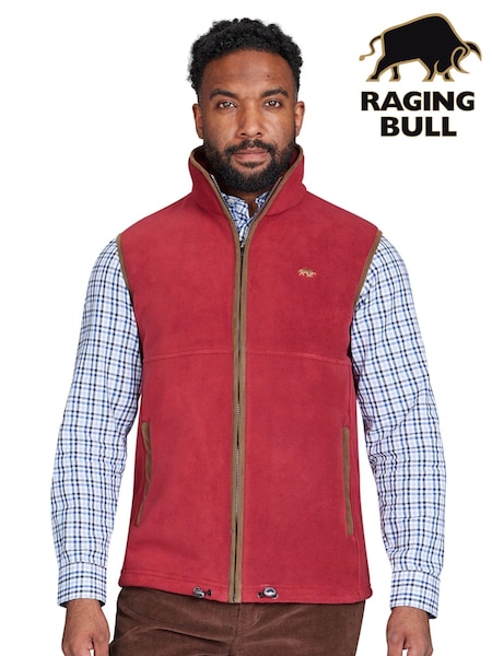 Raging Bull Red Fleece Gilet (AD0884) | €119 - €133