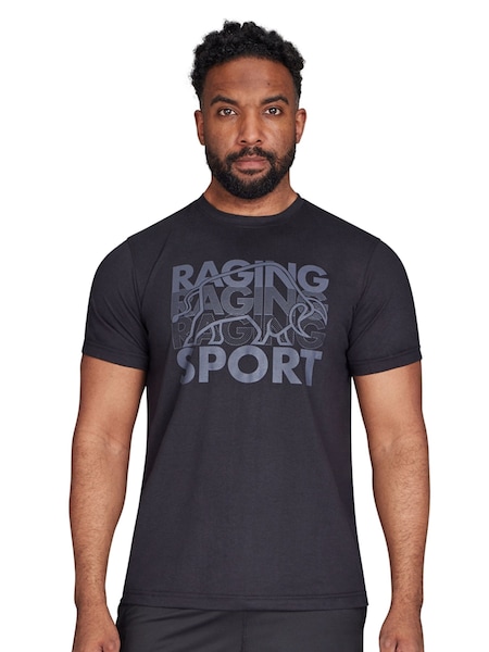 Raging Bull Sport Graphic Black T-Shirt (AD0904) | 134 QAR - 144 QAR