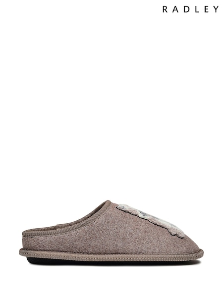 Radley Cream Friends Embroidered Slippers Mules (AD0924) | R$ 495