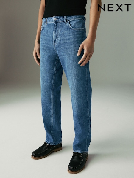 Moder srednje mehek - Raven kroj - Vintage Wash Denim Jeans (AD0970) | € 32