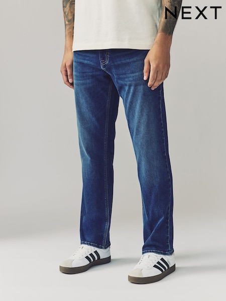 Blue Straight Fit Lightweight Motion Flex Denim Jeans (AD0991) | €40