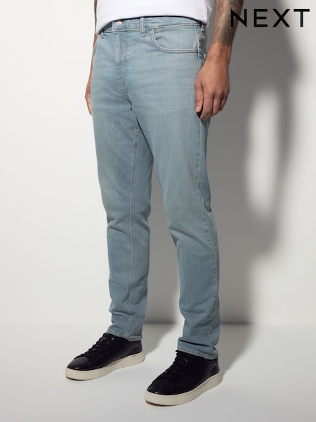Blue Pale Slim Fit Vintage Wash Denim Jeans (AD0999) | $45