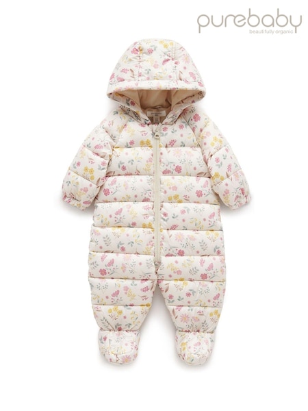 Purebaby Nude Water Resistent Padded Zip Up Pramsuit (AD1068) | €39