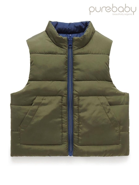 أخضر - Purebaby Water Resistent Reversible Gilet (AD1072) | ‏81 د.إ.‏