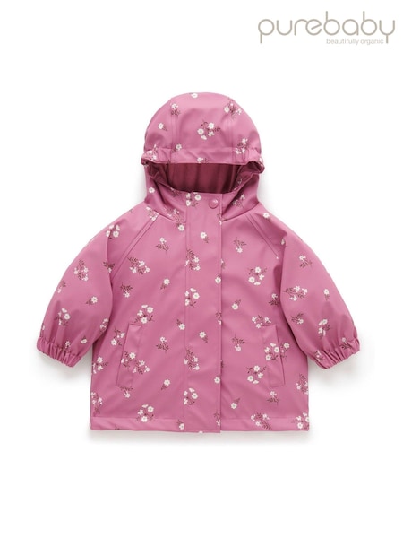 Roz - Jachetă Purebaby impermeabilă cu fermoar (AD1084) | 167 LEI