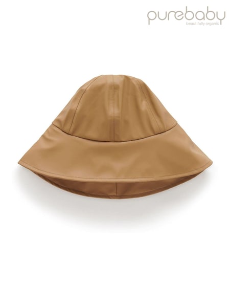 Purebaby Brown Waterproof Hat (AD1085) | €9