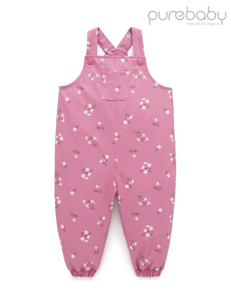 Roz - Purebaby impermeabilă salopetă din denim (AD1092) | 125 LEI