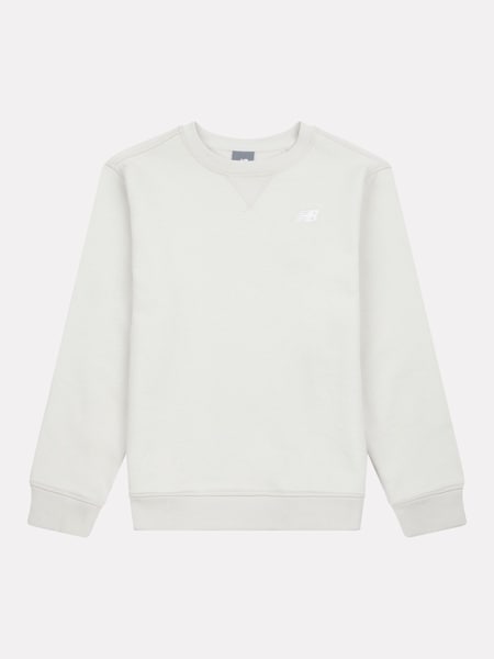 Hellgrau - New Balance Kids French Terry Small Logo Crew 100% Cotton Sweater (AD1129) | 69 € - 83 €