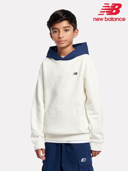 New Balance Cream Boys 100% Cotton Premium Hoodie (AD1131) | 322 QAR - 386 QAR