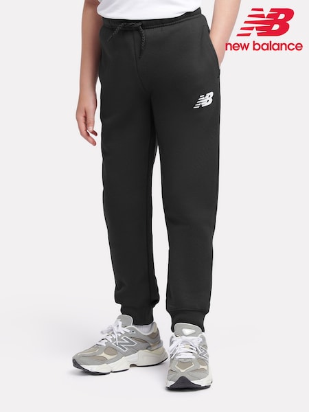 Чорний - New Balance хлопчики Бруш Back Stacked Logo Joggers (AD1132) | 2 704 грн - 3 244 грн